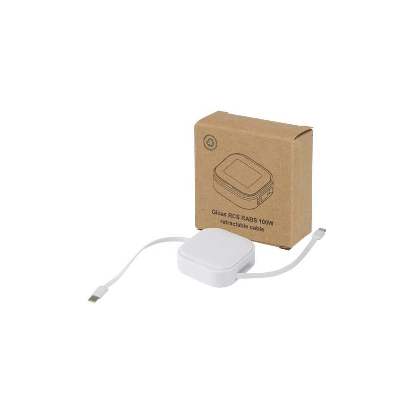 Cable retráctil de sincronización de datos y carga rápida de 100 W reciclado, 5 en 1, con juego de herramientas para smartphone 