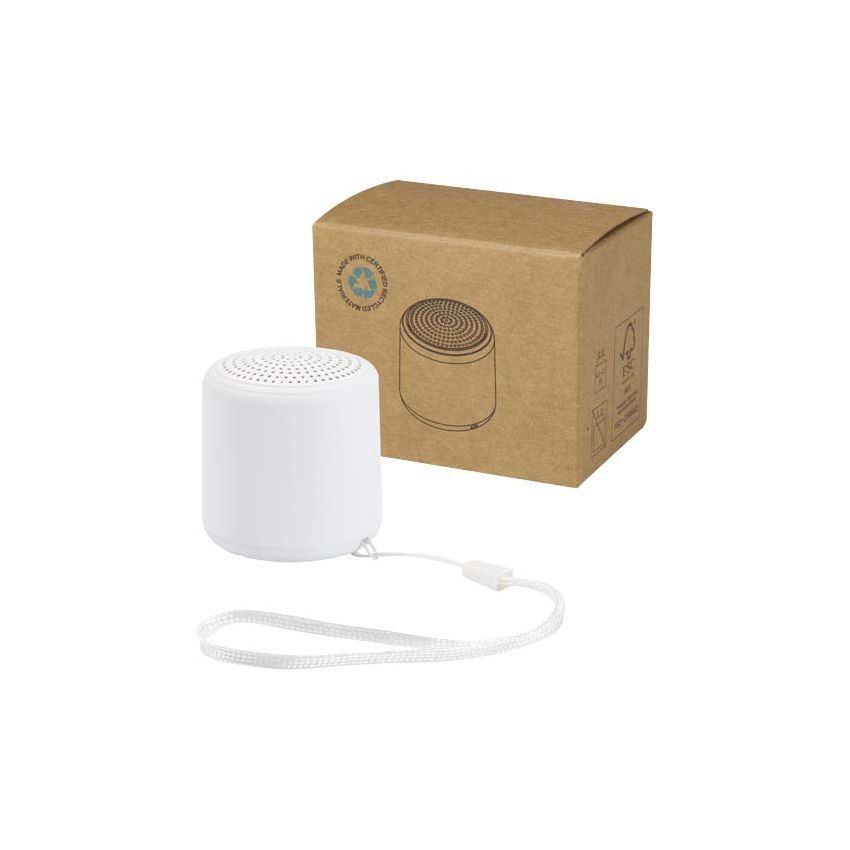 Altavoz Bluetooth® inalámbrico de plástico reciclado de 3 W 