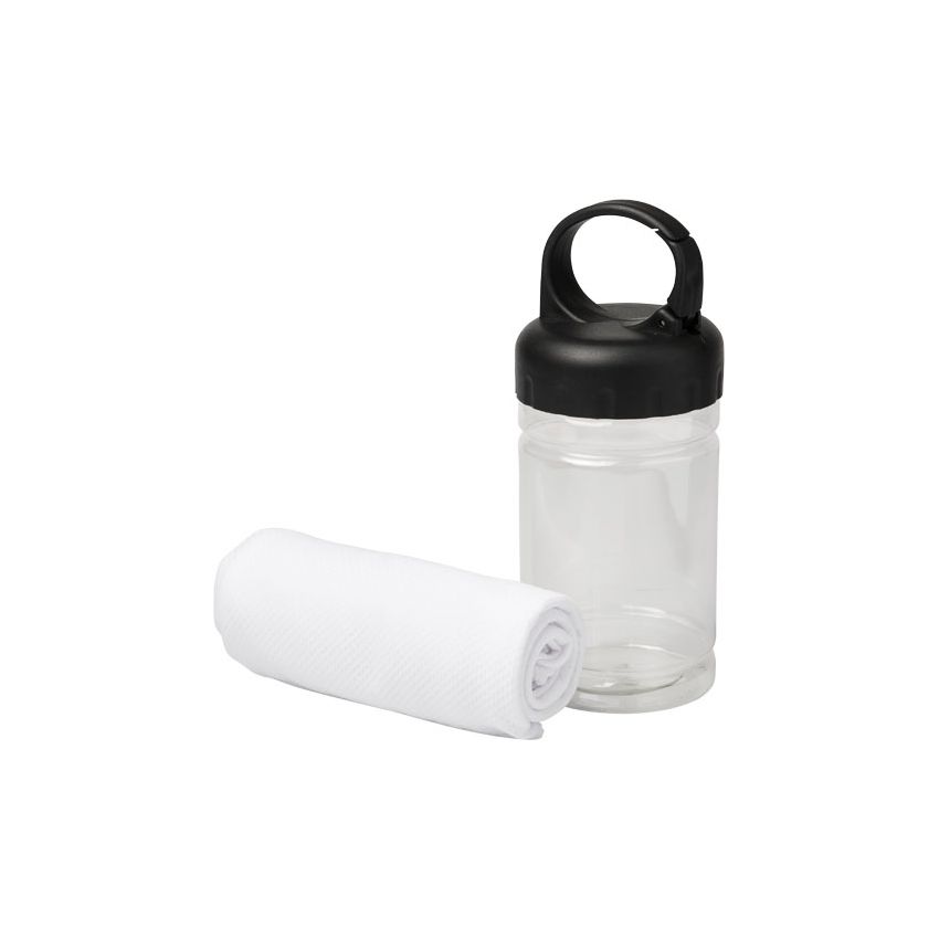 Toalla refrescante en recipiente PET 