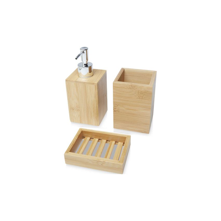 Conjunto de 3 canetas de bambu para casa de banho 