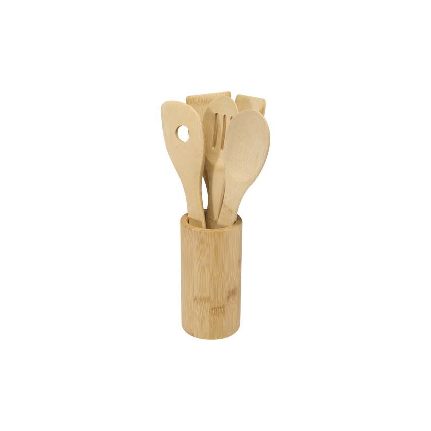 Juego de utensilios de cocina de bambú 