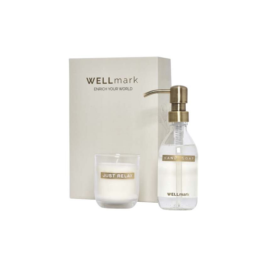 Dispensador de jabón de manos de 250 ml y set de velas perfumadas de 150 g 