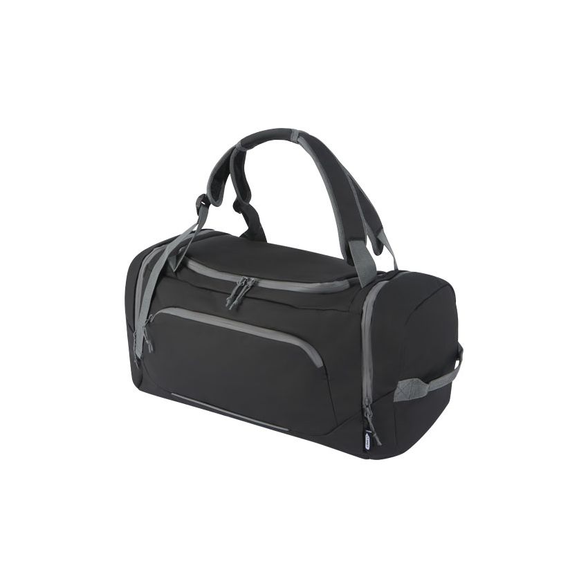 Mochila saco de lona impermeable reciclada con certificación GRS de 35 L 