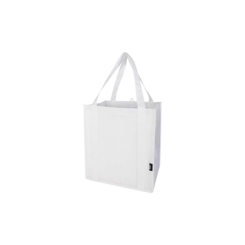 Bolsa no tejida reciclada con base rígida GRS de 29 L 