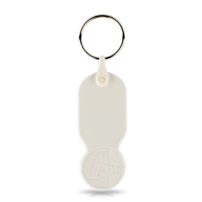 Key01 Llavero con ficha de 1,00 € para carrito, plástico PS