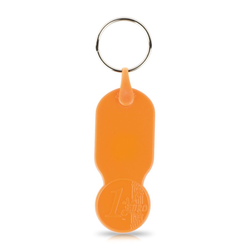 Key01 Llavero con ficha de 1,00 € para carrito, plástico PS