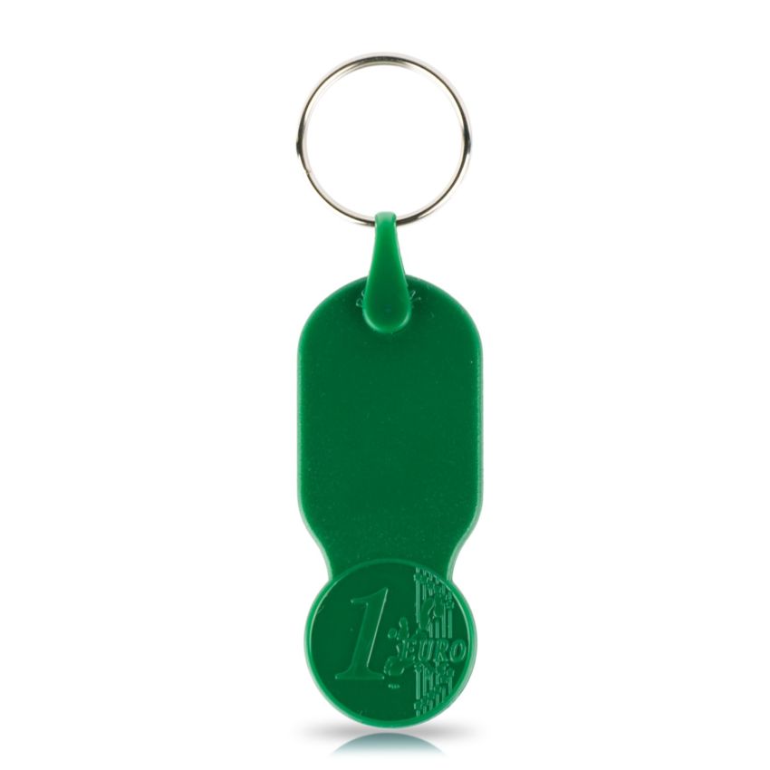 Key01 Llavero con ficha de 1,00 € para carrito, plástico PS