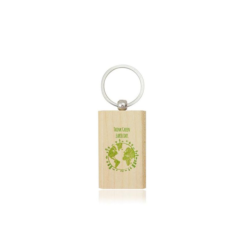 Llavero rectangular de madera Kylie