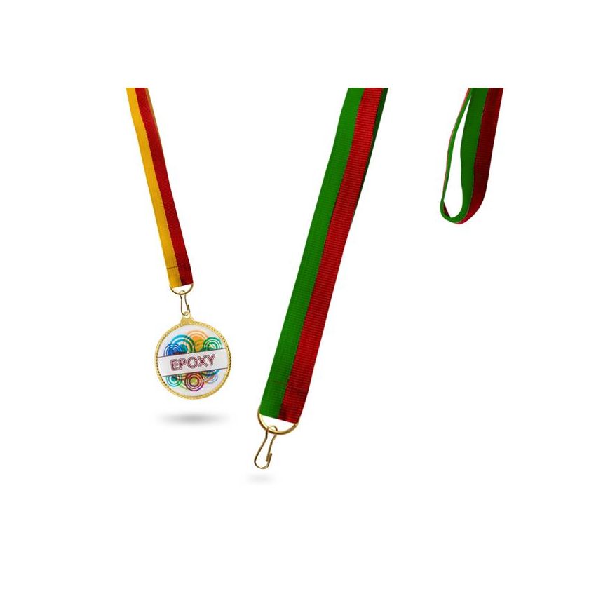 Medalla Fita bicolor para medallas en terileno