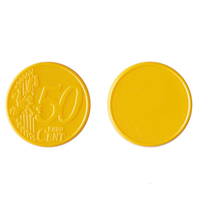 Moneda 50 Ficha € 0,50 para carrito, plástico PS
