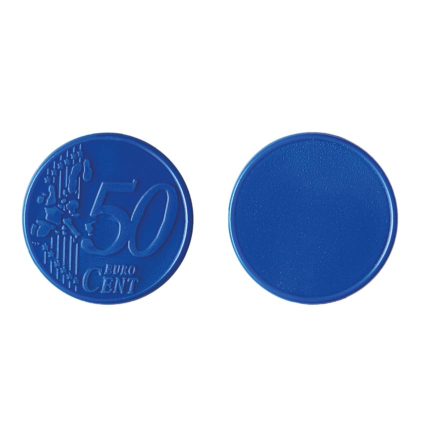 Moneda 50 Ficha € 0,50 para carrito, plástico PS