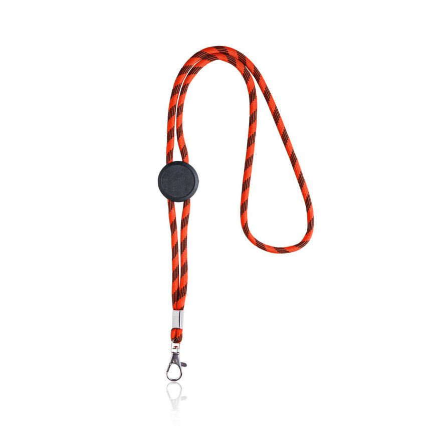 Lanyard tubular Ecoyard en RPET, ajustable