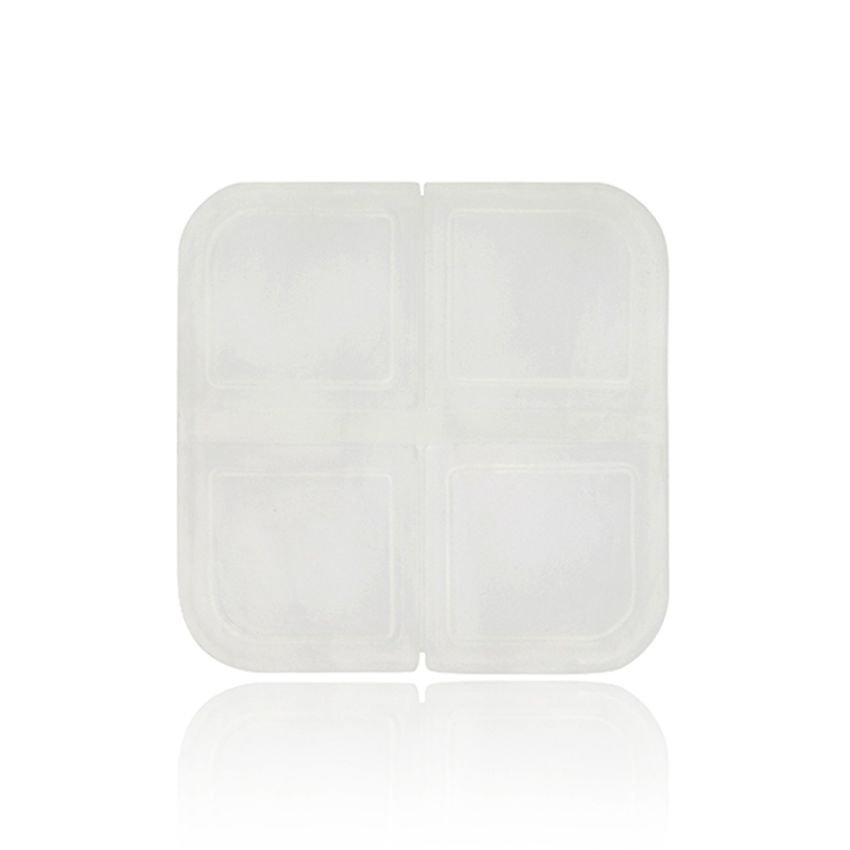 Labox Caja de comprimidos cuadrada, 4 compartimentos