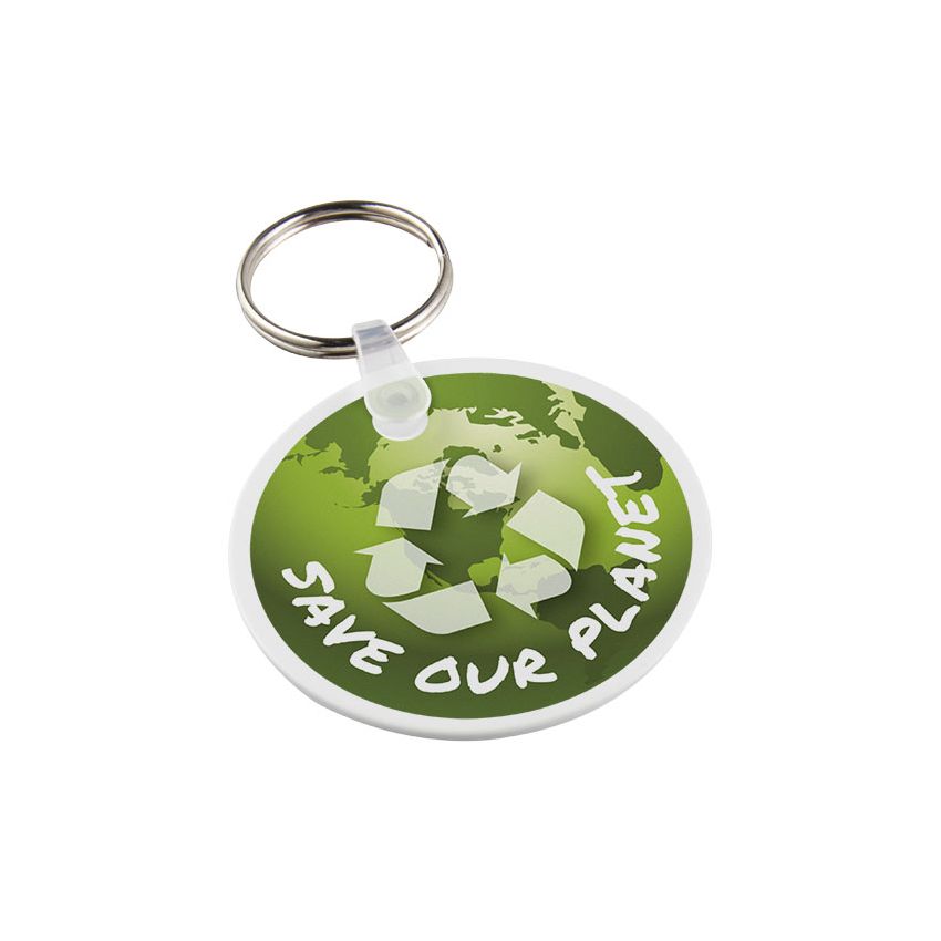 Llavero reciclado en forma de círculo 