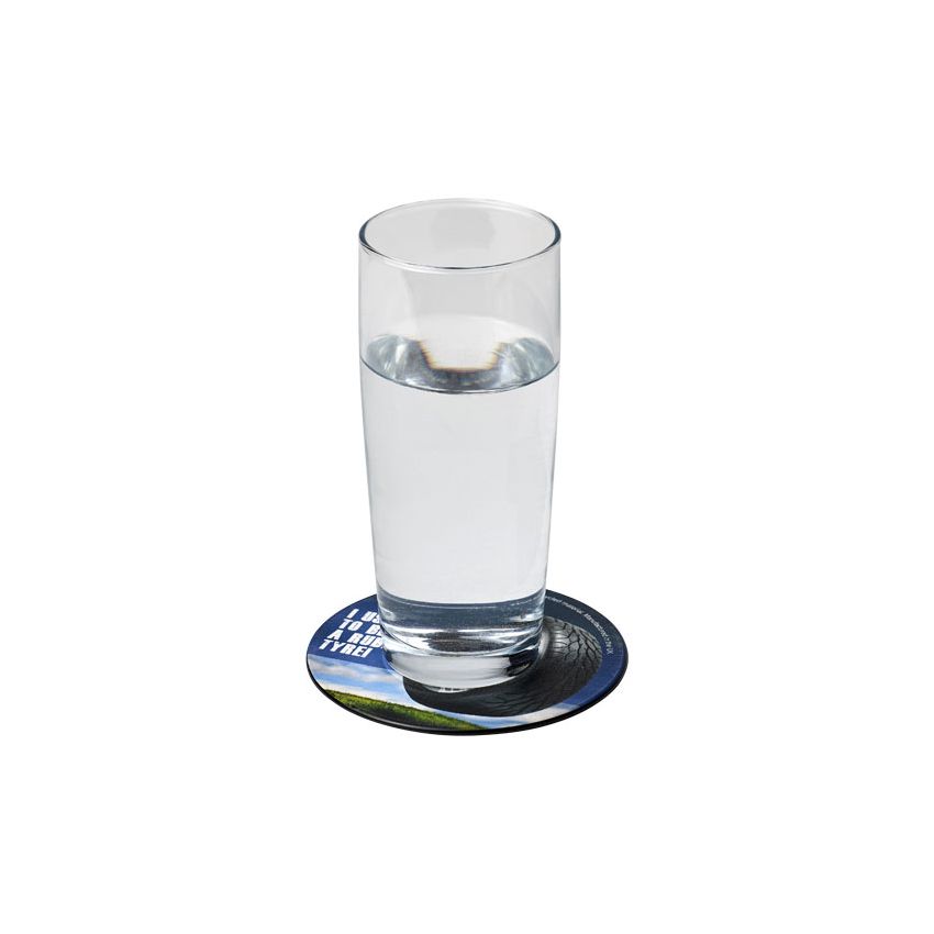 Posavasos redondo con material de neumáticos Brite-Mat®