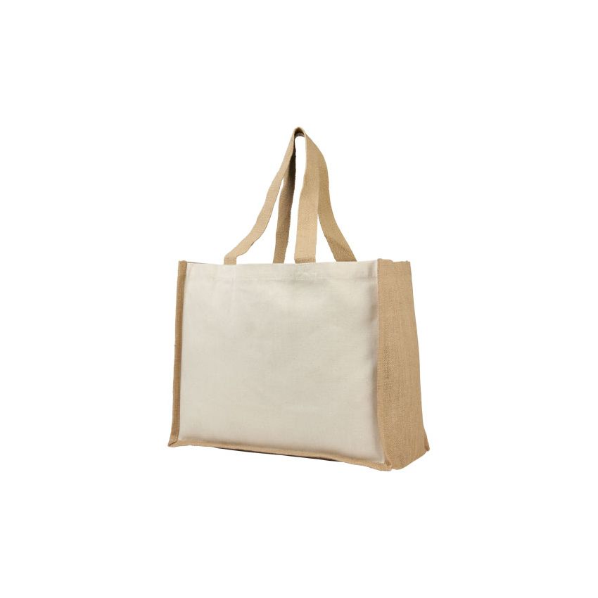 Saco Tote de compras de lona y yute de 320 g/m² 