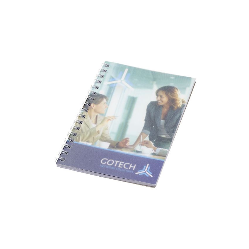 Cuaderno A6 de espiral de alambre con tapa de PP Desk-Mate®