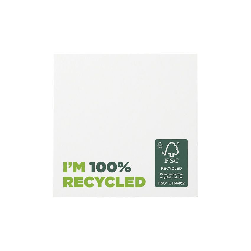 Notas adhesivas recicladas 75 x 75 mm 
