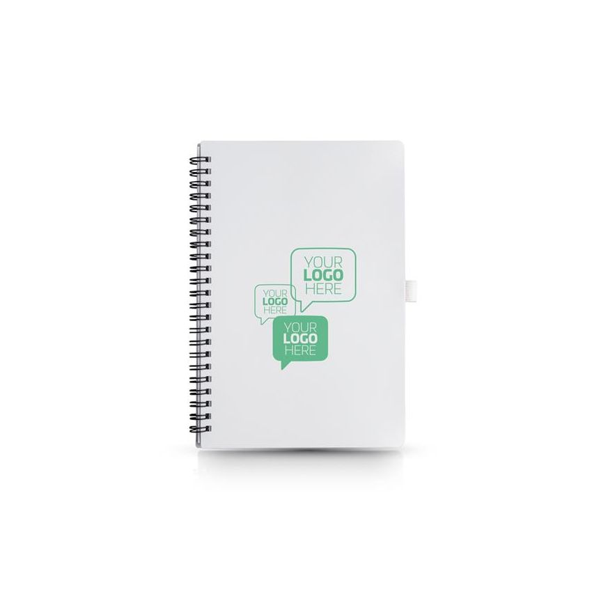 Bloc de notas de anillas A5 con tapa de PP