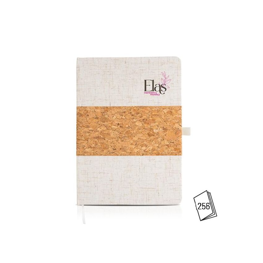 BigBang Bloc A5 con tapa de corcho y lino, 128 hojas