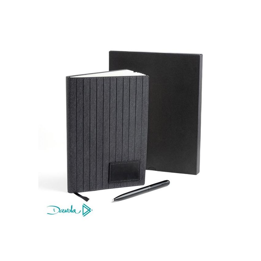 Dabook Bloque A5 Davda, tapa de PU y caja