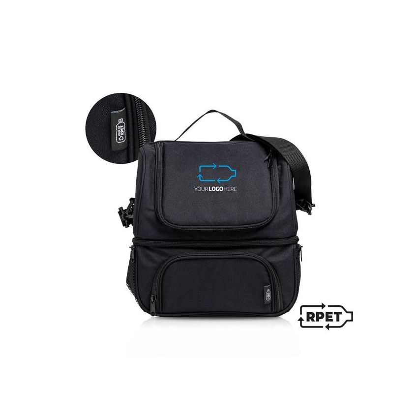 Ecolunch bolsa térmica de RPET con dos compartimentos
