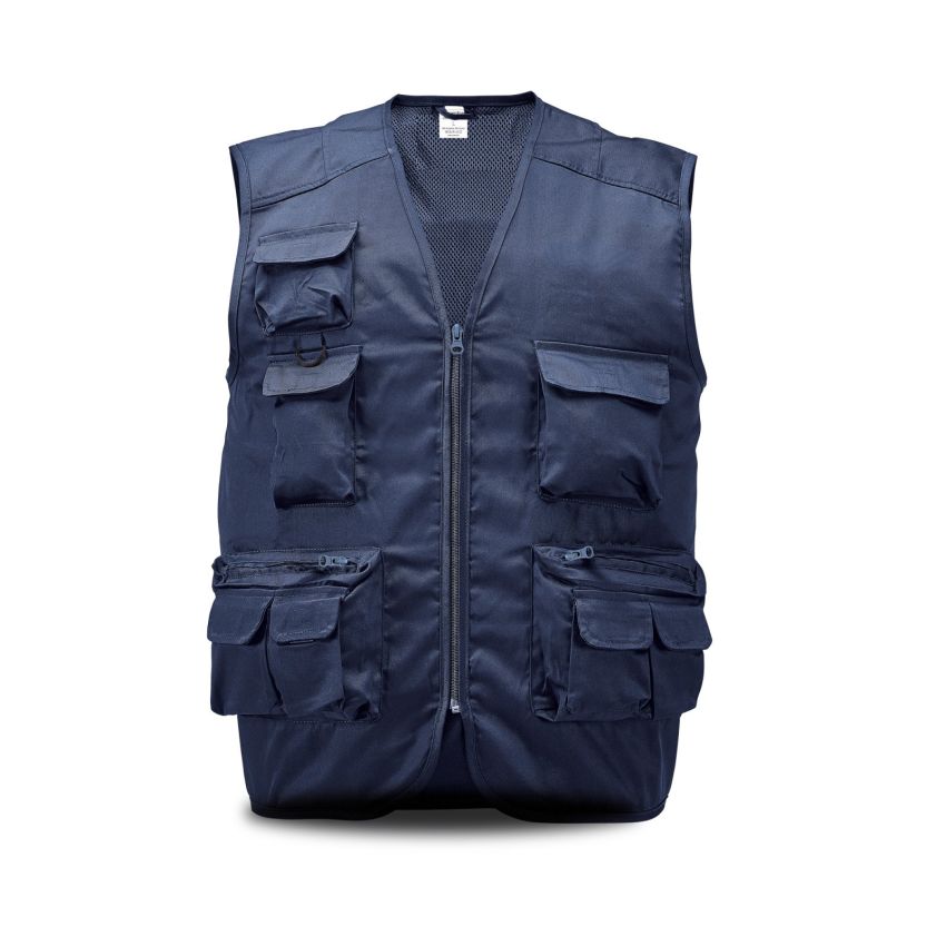 Chaleco multibolsillos Safish de polialgodón, 190g/m2