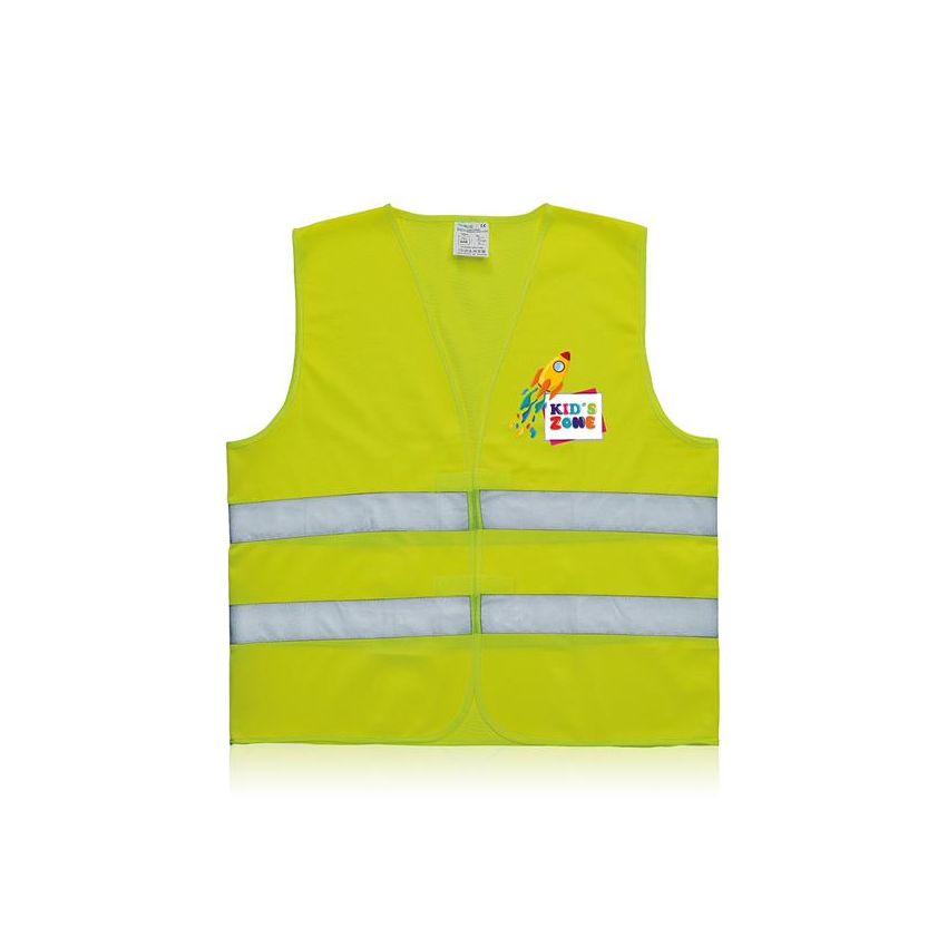 RefleKid Chaleco reflectante para niños homologado, 100% poliéster