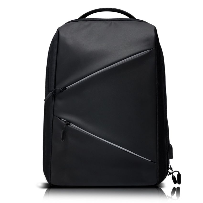 Backtive Mochila de tarpaulin para portátil con cremalleras reflectantes