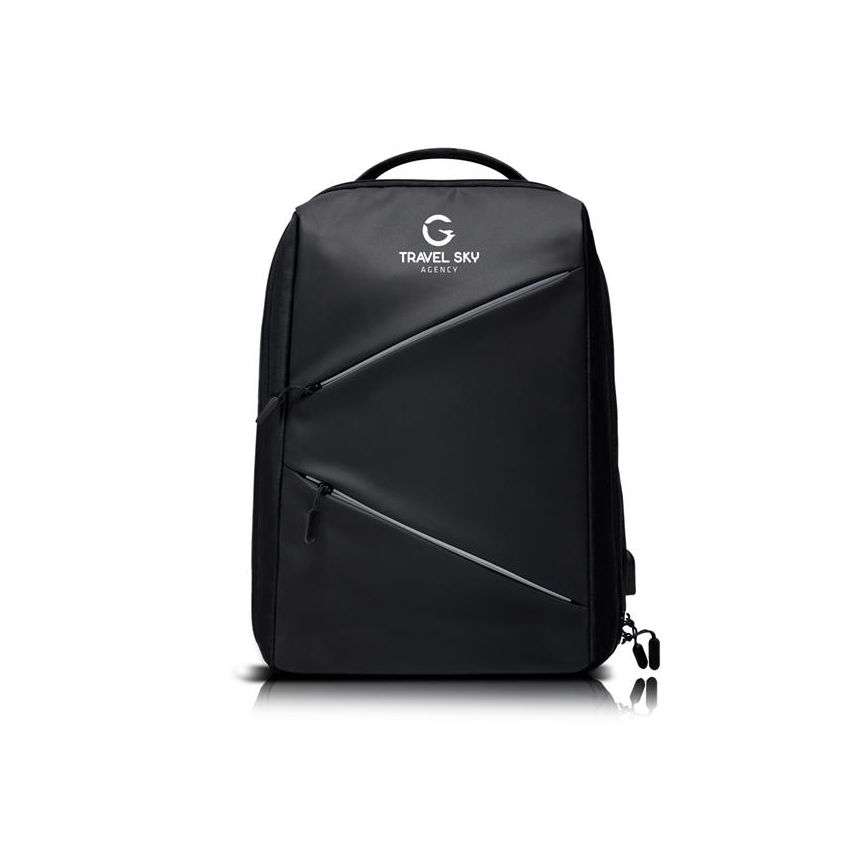 Backtive Mochila de tarpaulin para portátil con cremalleras reflectantes