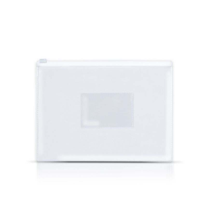 Zipdoc Carpeta portadocumentos A5 en PVC, con cierre