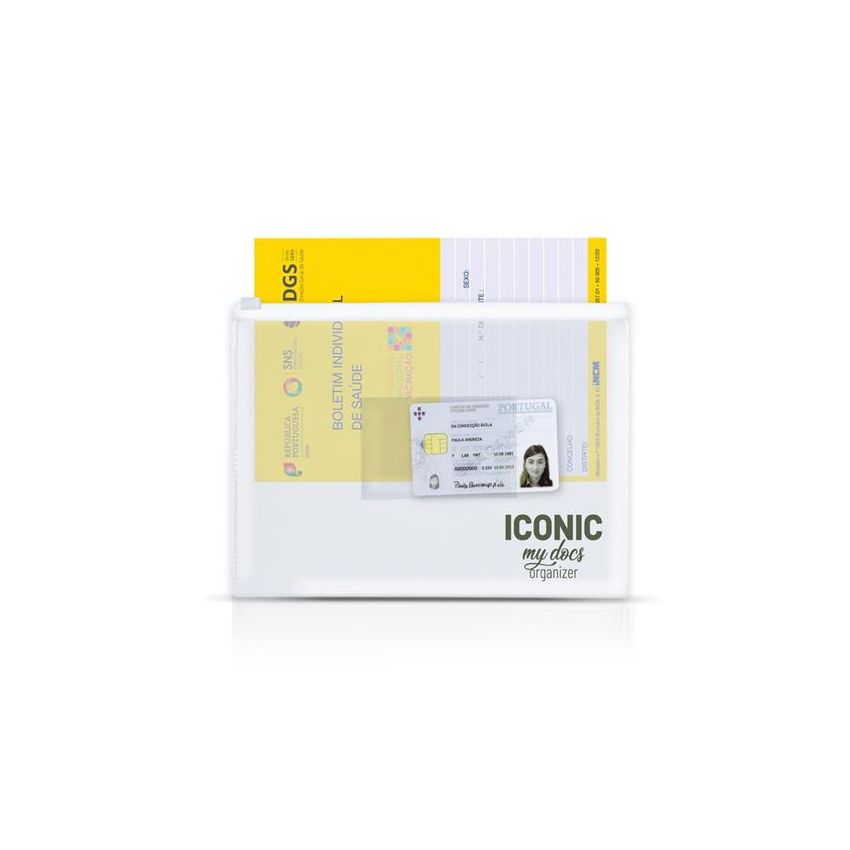 Zipdoc Carpeta portadocumentos A5 en PVC, con cierre