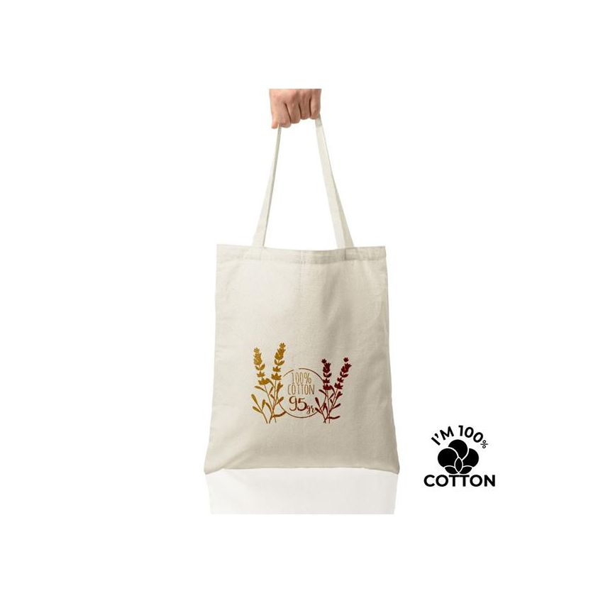 Cotton110 Bolsa de asas largas 100% algodón