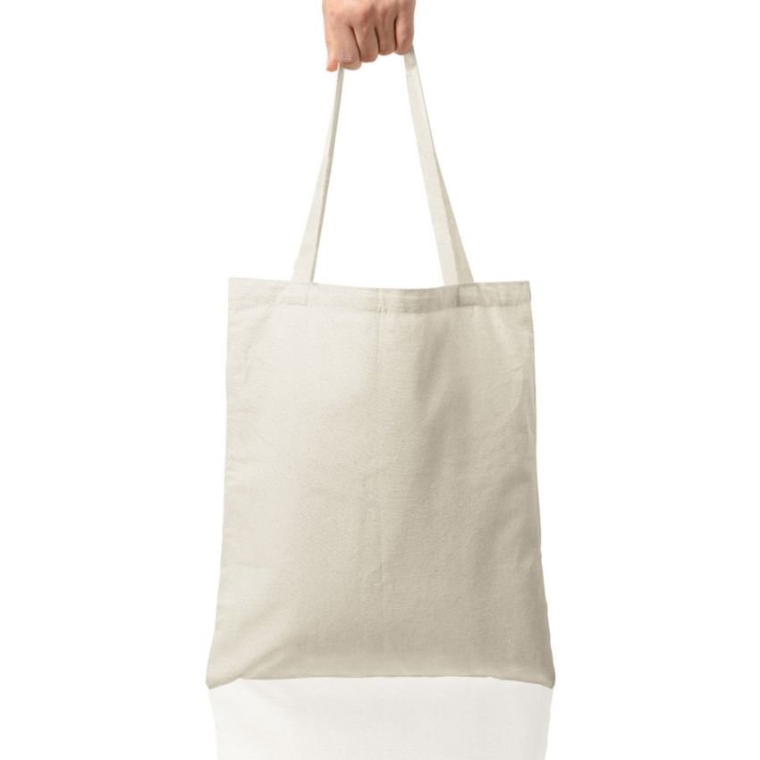 Bolsa de asas largas de algodón 100% 180g