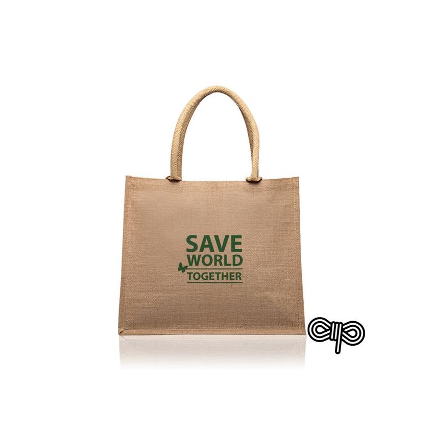 Lamyjute Saco de yute, con interior laminado