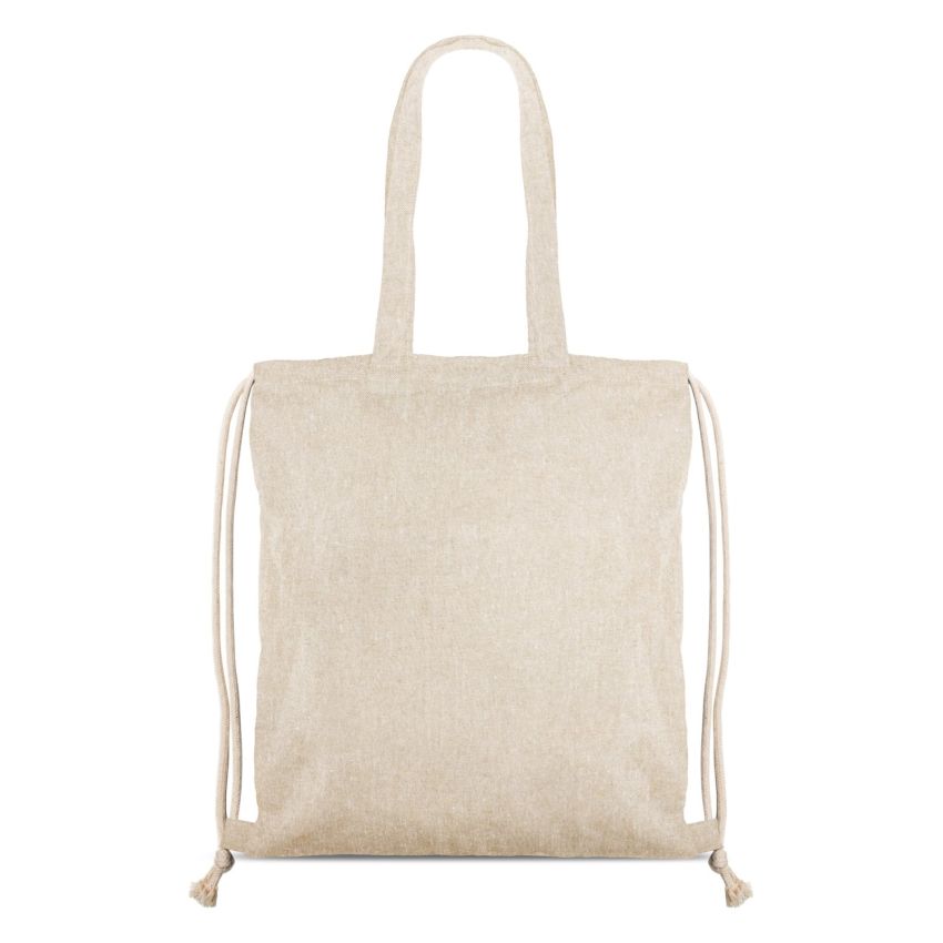 RecyPack Saco mochila de algodón reciclado