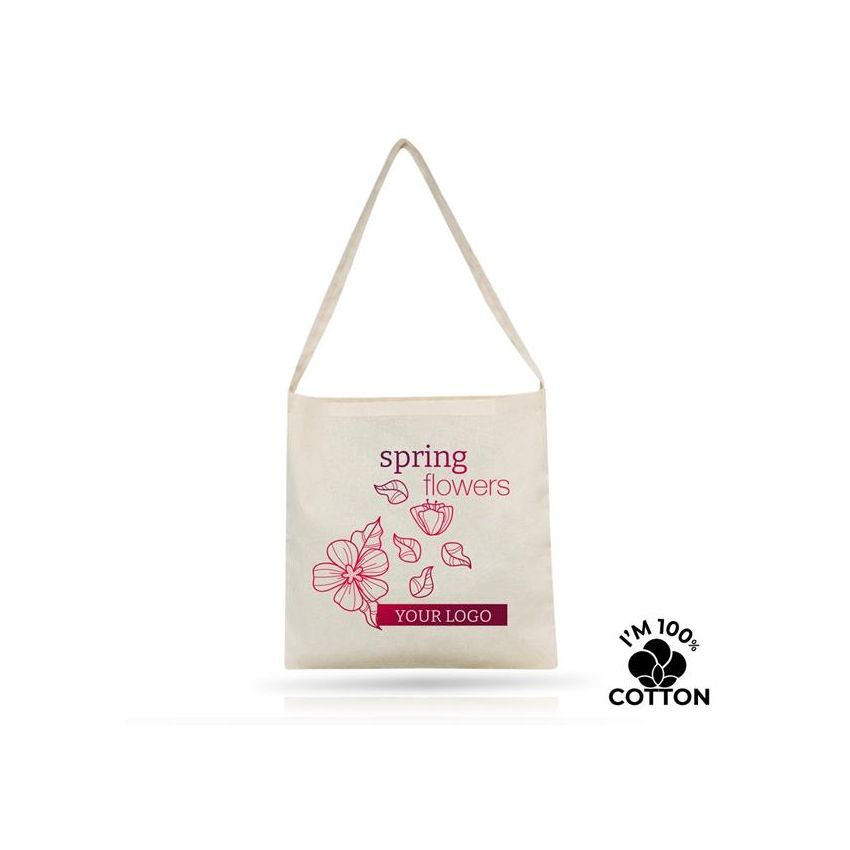 Uno Bolsa de algodón con asa única 100% algodón 140g