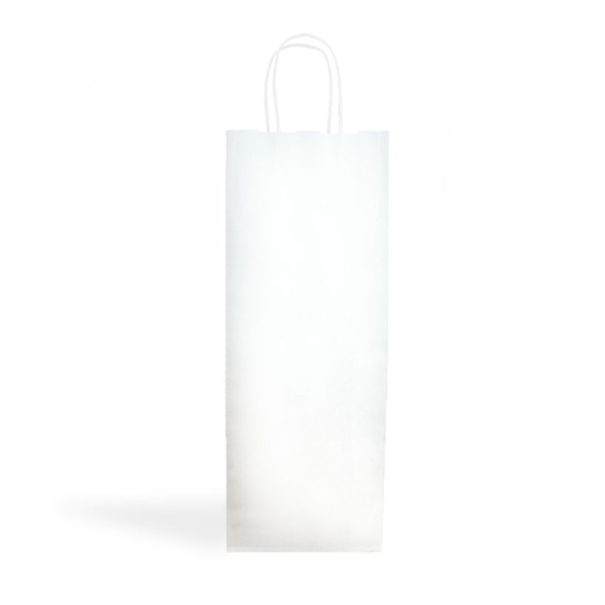 WKraft01 Bolsa de papel kraft 120g/m2 15X39X8cm - blanco