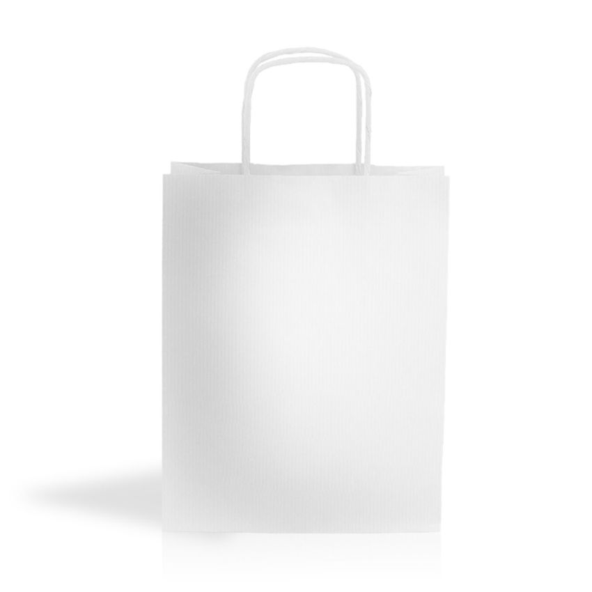 WKraft02 Saco de papel kraft 90g/m² 18x24x8cm - blanco