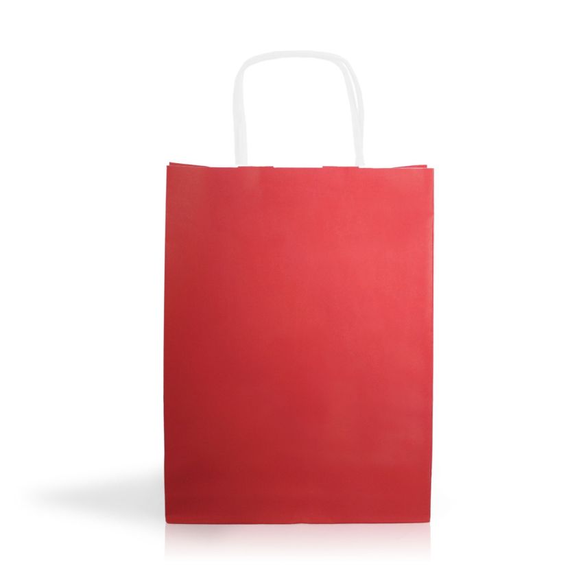 KraftColor01 Saco de papel kraft 90g/m2 18X24X8cm - colores