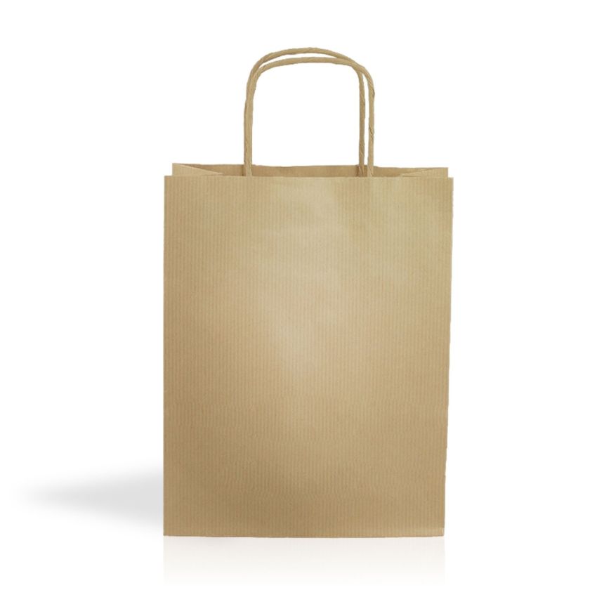 Kraft03 Bolsa de papel kraft 90g/m² 18x24x8cm
