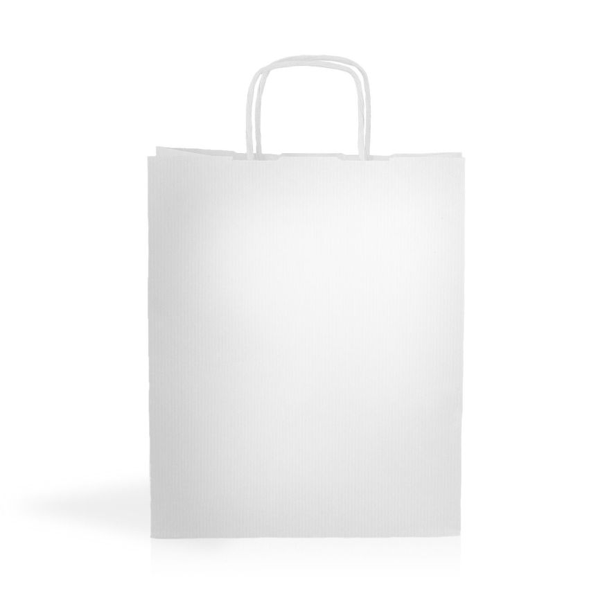 WKraft03 Bolsa de papel kraft 90g/m2 22X27X10cm - blanco