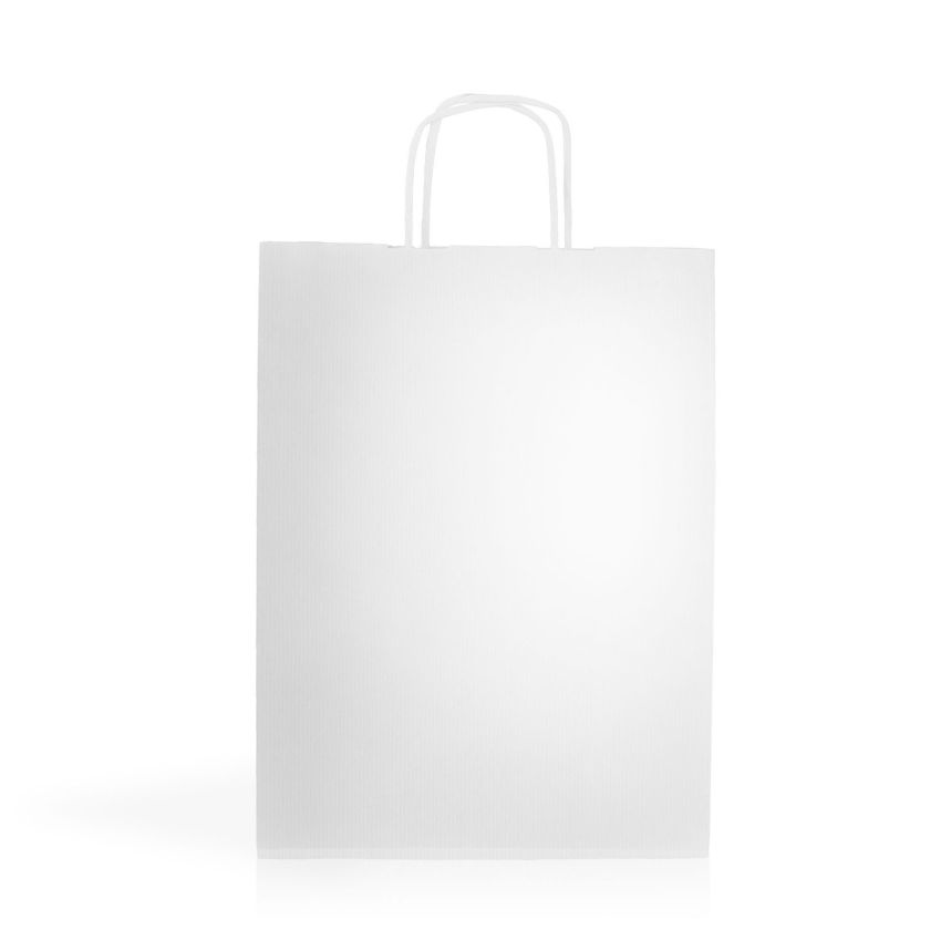WKraft04 Bolsa de papel kraft 90g/m2 24X32X11cm - blanco