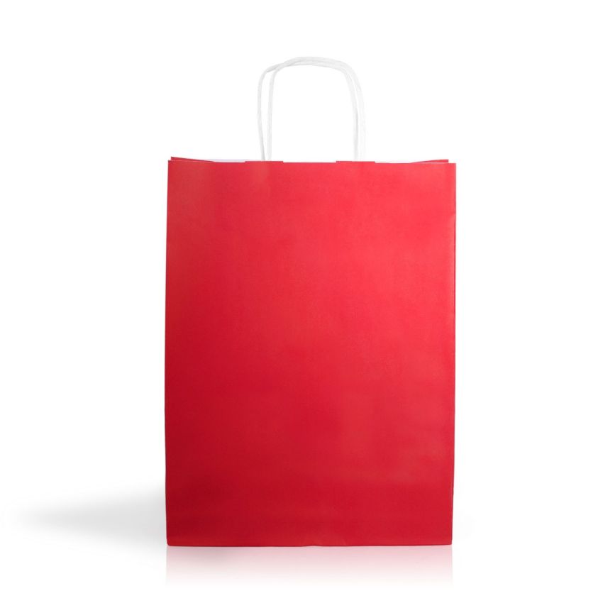 KraftColor02 Saco de papel kraft 90g/m2 24X32X11cm - colores