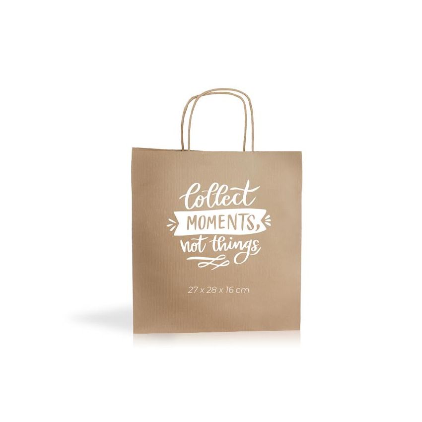 Kraft06 Bolsa de papel kraft 100g/m2 27X26X16cm
