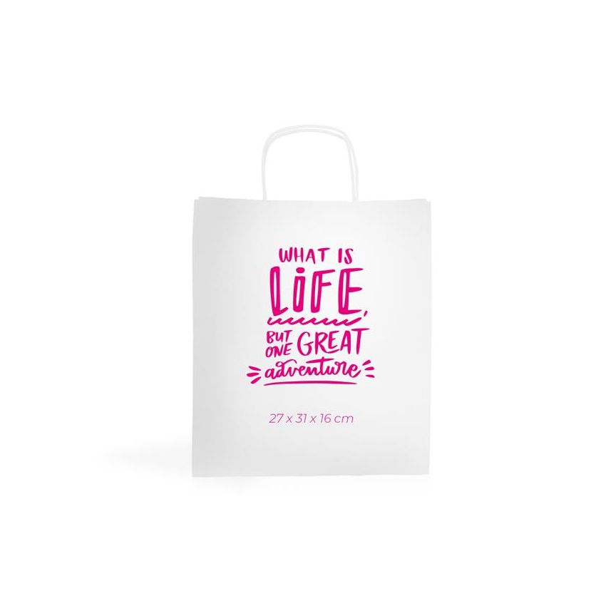 WKraft05 Bolsa de papel kraft 100g/m2 27X31X16cm - blanco