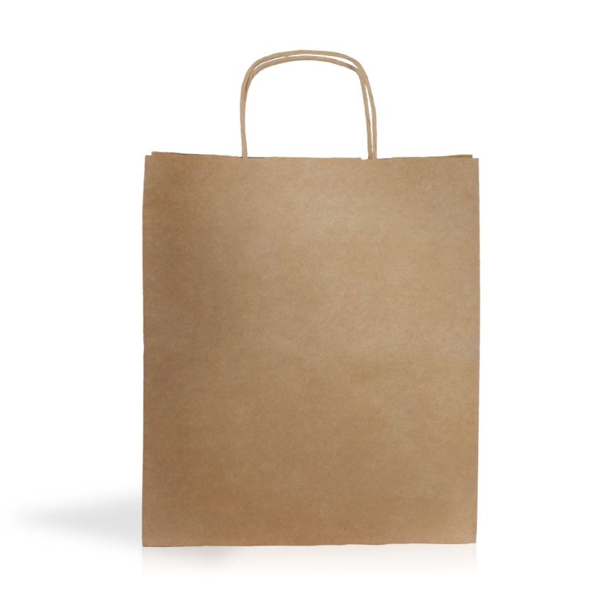 Kraft07 Bolsa papel kraft 115g/m2 27X31X16cm