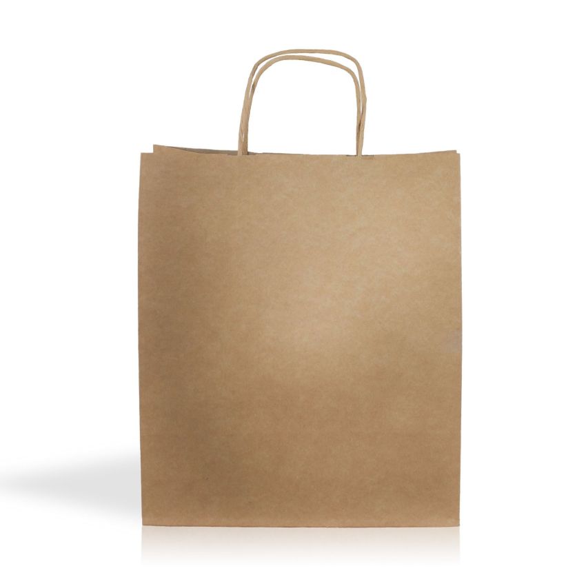 Kraft08 Bolsa de papel kraft 90g/m2 28X32X10cm
