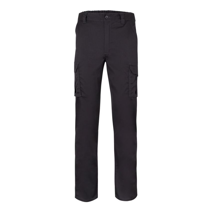 VL LUGH Pantalones elásticos multibolsillos (240g/m²) de algodón (46%), EME (38%) y poliéster (16%)
