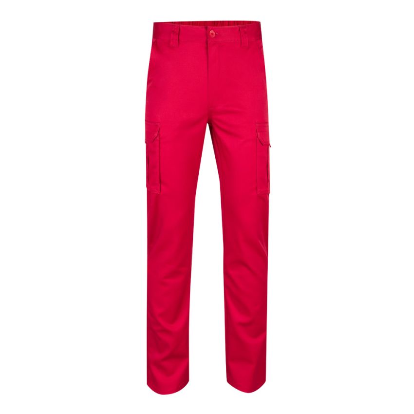 VL LUGH Pantalones elásticos multibolsillos (240g/m²) de algodón (46%), EME (38%) y poliéster (16%)